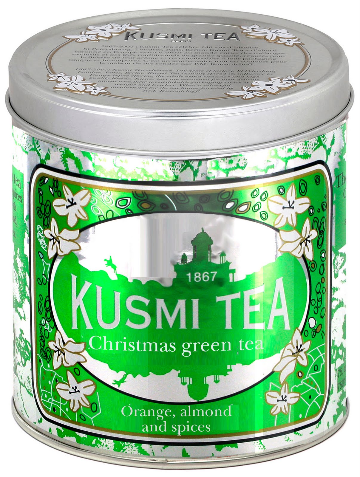 Зеленый чай в банке. Kusmi. Кусми чай. Green Tea банка.